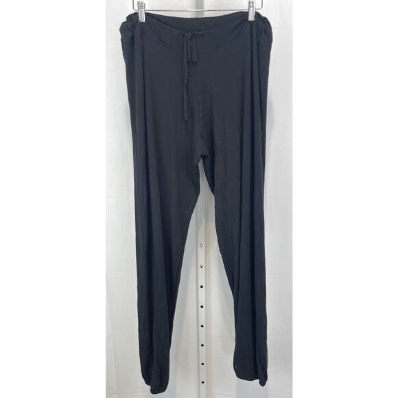 BLEUSALT Malibu Pull On Drawstring Jogger Pants Lounge Casual Black 1X Plus 5 - Picture 1 of 8